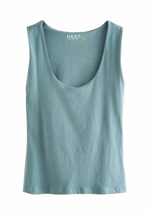 SCOOP NECK  - Top - blue