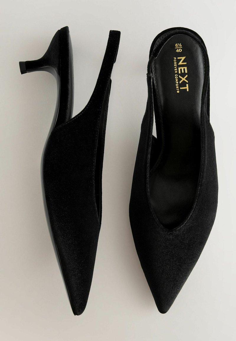 Next Pumps - new black velvet/sortmeleret - Zalando.dk