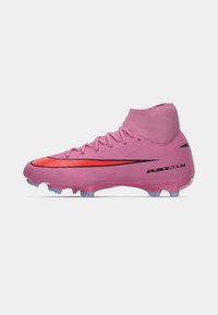 Nike Performance ZM 10 ACADEMY FG/MG - Fodboldstøvler til kunstgræs - magic flamingo/black/total crimson