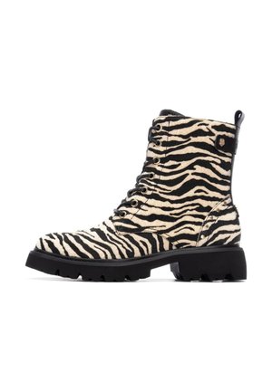 Botines con plataforma - zebra