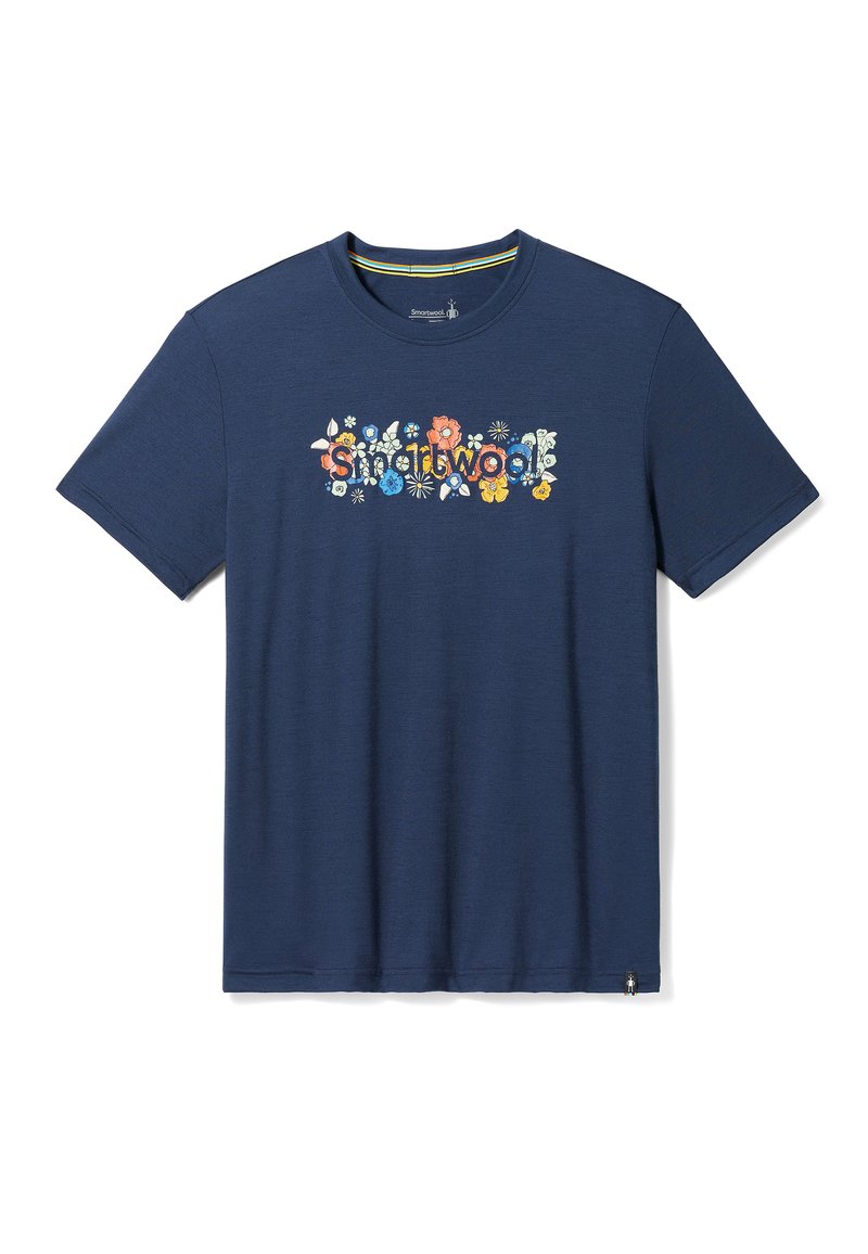 SmartWool T-shirt print donkerblauw SmartWool T-shirt print donkerblauw