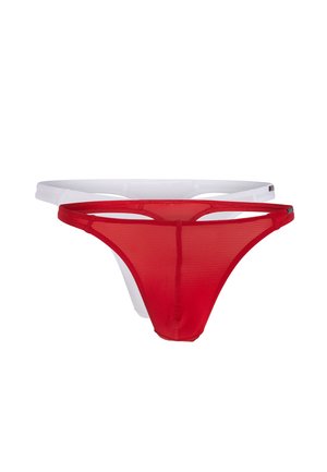 2ER PACK - Slip - rot   weiß