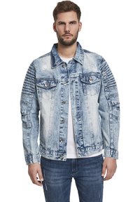 Southpole SOUTHPOLE HERREN BIKER TRUCKER JACKET - Chaqueta vaquera - blue