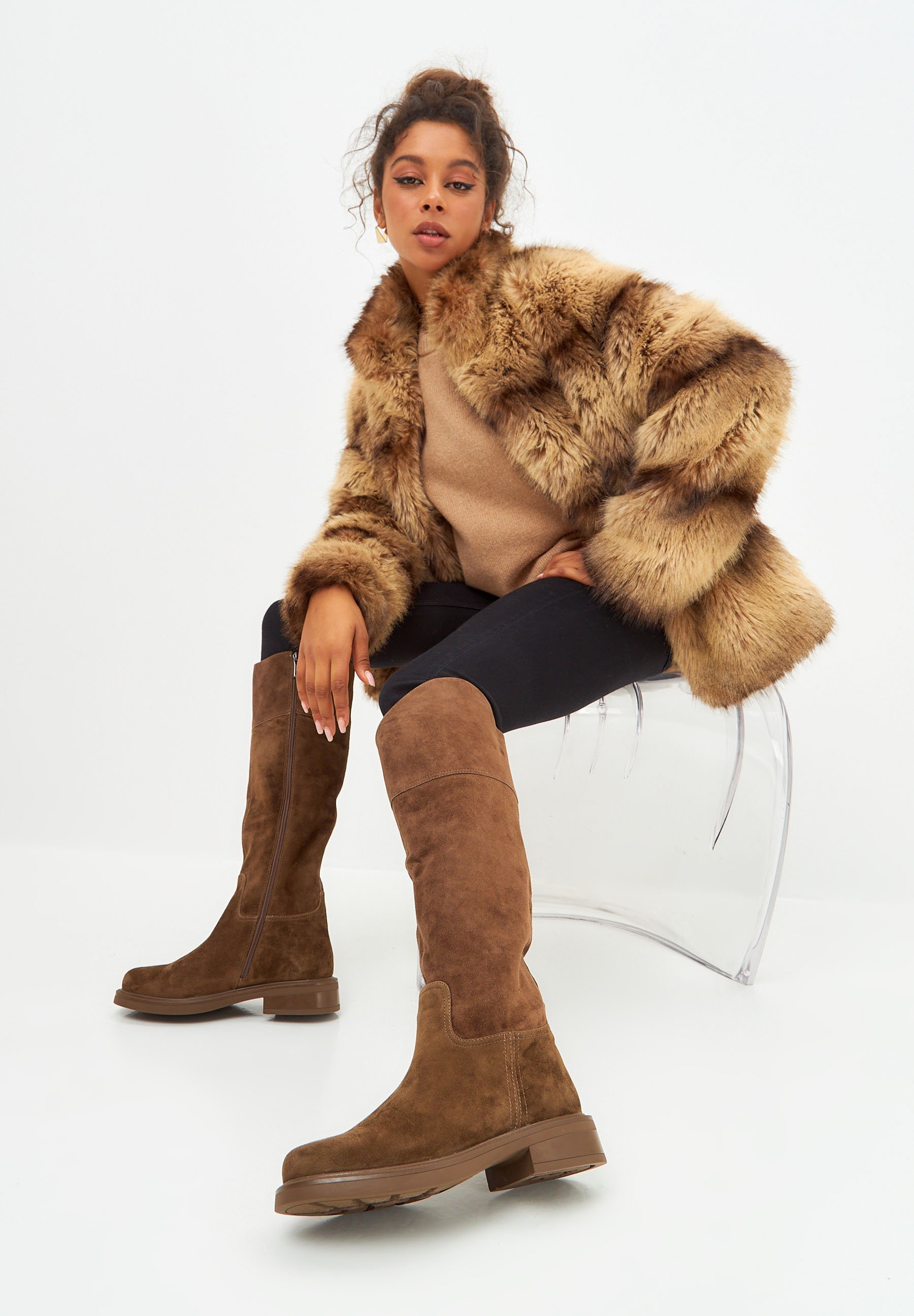 Cesare Gaspari Overknee laarzen - brown/bruin - Zalando.nl