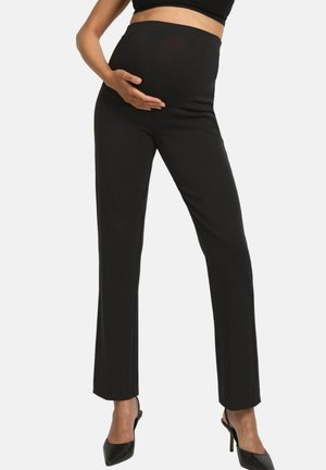 REGULAR FIT - STRAIGHT LEG MATERNITY - Broek - black