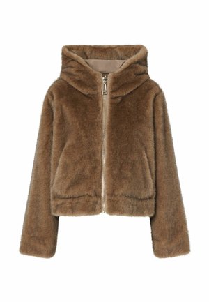 LIU JO, LIU JO REVERSIBLE TEDDY JACKET - Χειμωνιάτικο μπουφάν - brown