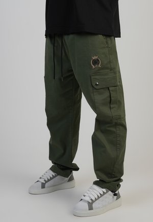 LOOSE FIT - Cargo hlače - khaki green