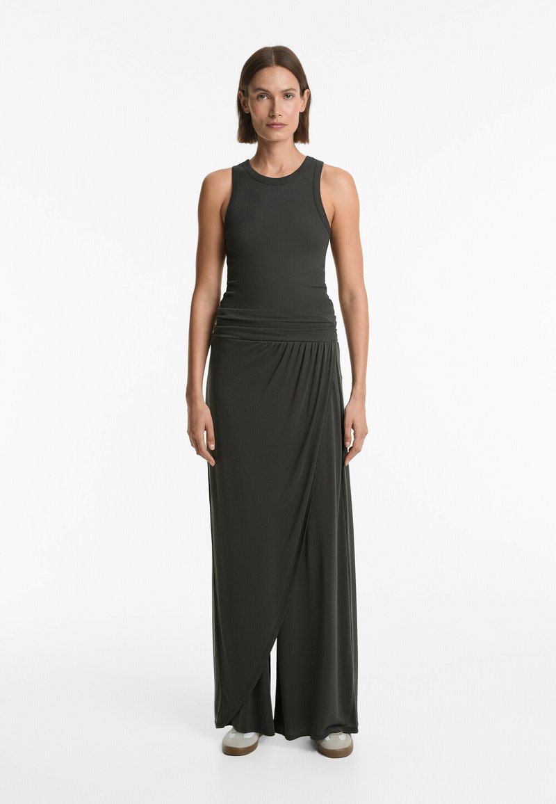 OYSHO - SOFT TOUCH SARONG - Nohavice - dark grey, Zväčšiť