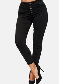 Elara HIGHWAIST - Vaqueros pitillo - schwarz