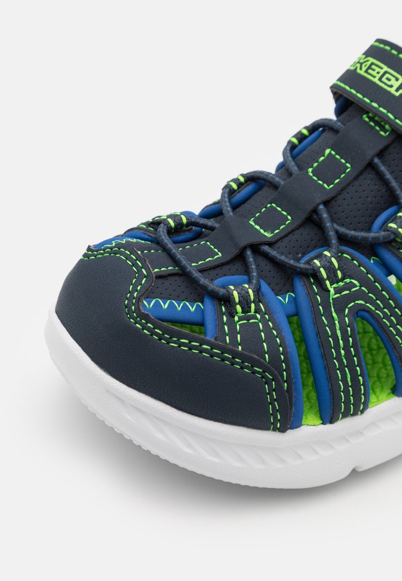 Skechers Navy and Lime Green Sport Sandal Amazon.com | Skechers Boys Sola Glow Sandal-Hyper-Coast  main image 2