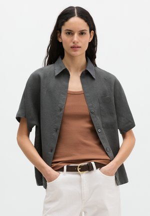 Marc O'Polo, Button-down blouse - oxide grey