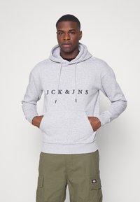 Jack & Jones STATE HOOD - Camisola - light grey melange