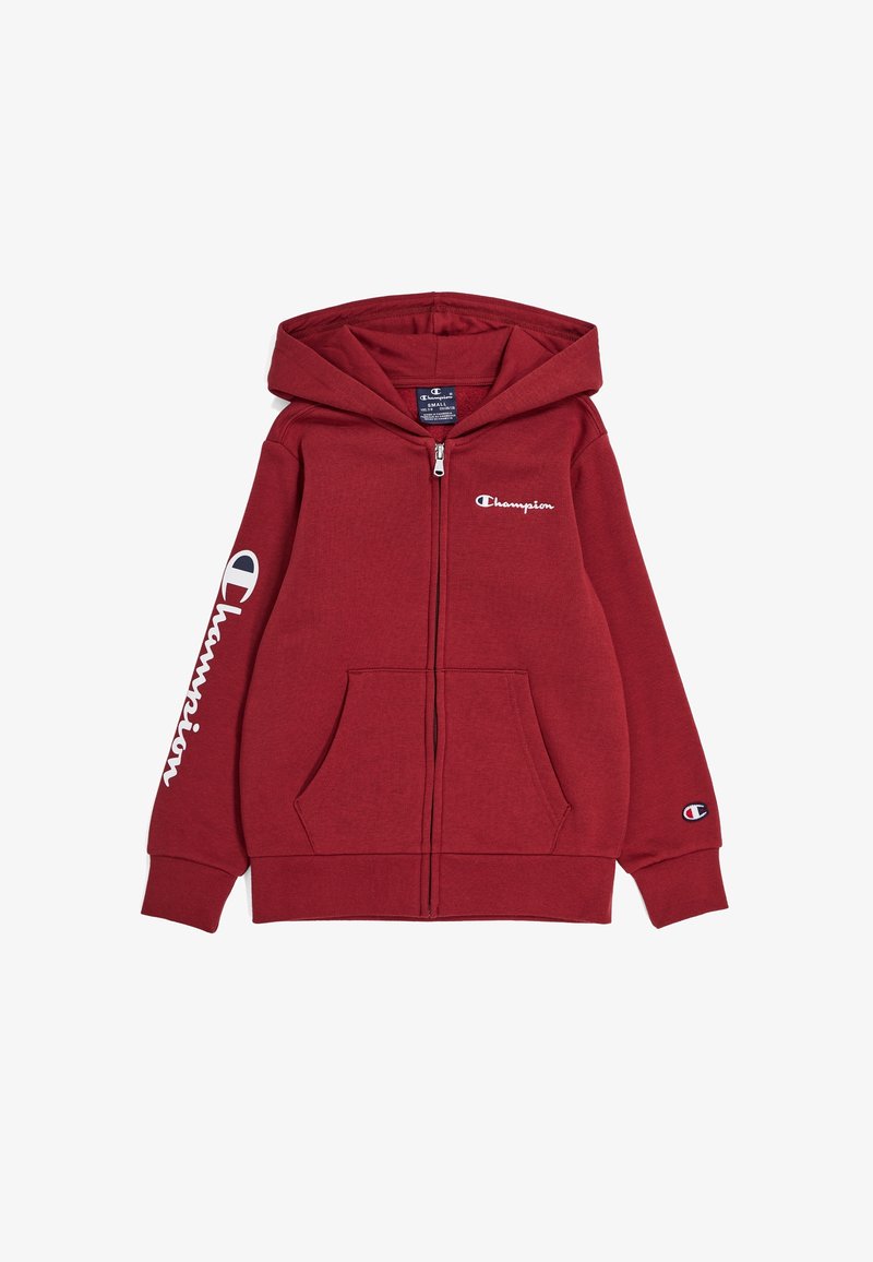 Champion CLASSIC  FULL ZIP  LARGE LOGO AMERICAN - Sweat zippé - dark red