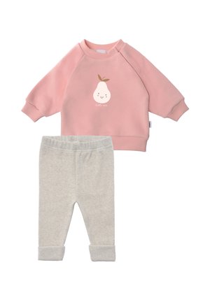 BIRNE SET - Tracksuit - rosa grau