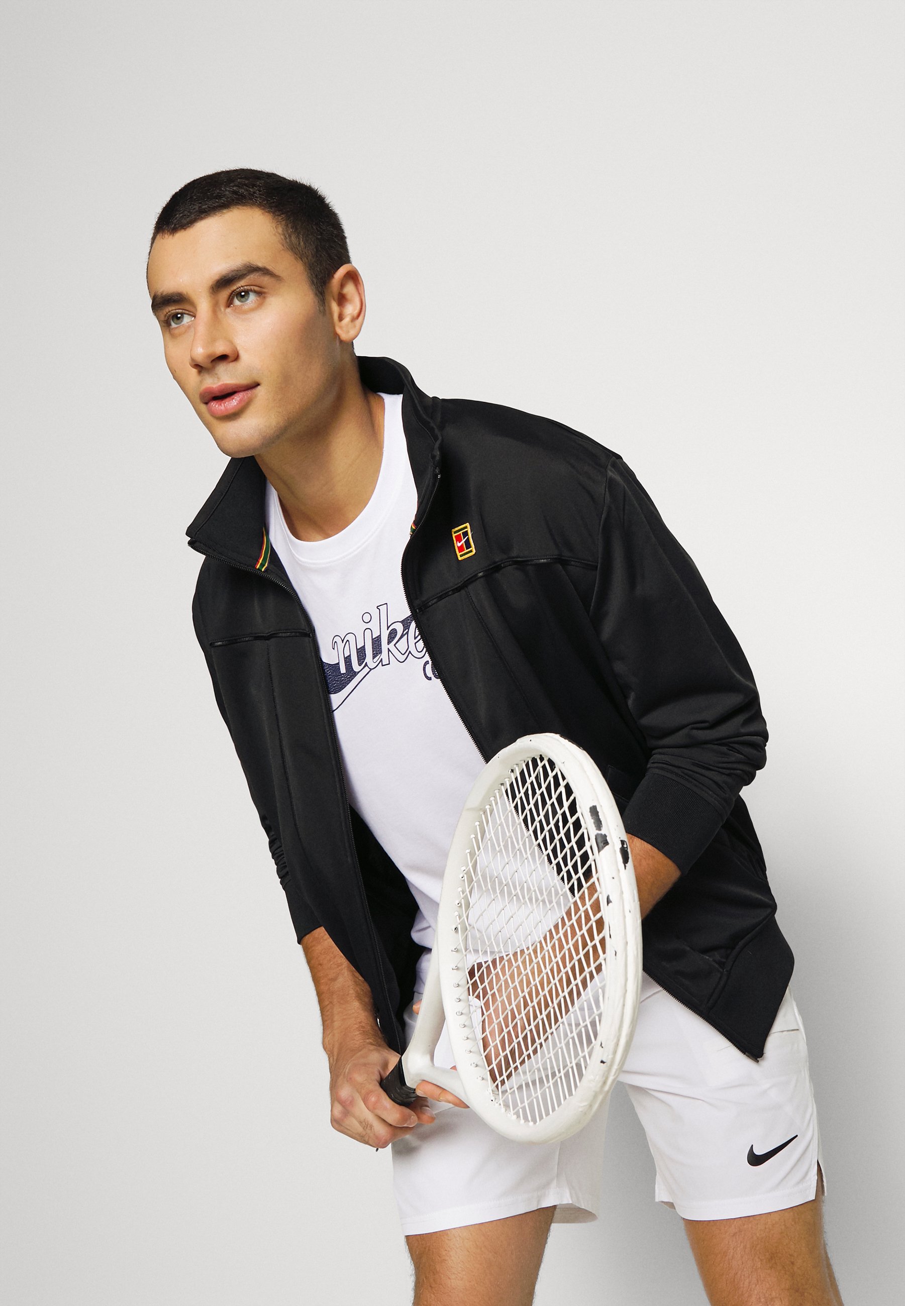 Nike Performance TEE TENNIS - T-shirt print - white/wit - Zalando.nl