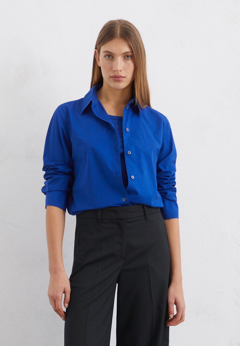 Marc O'Polo A-SHAPE - Camicia - shiny blue