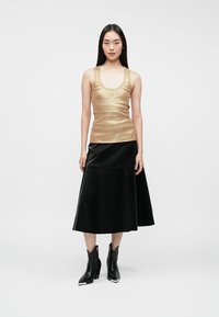 KARL LAGERFELD COATED TANK - Felső - light gold-coloured
