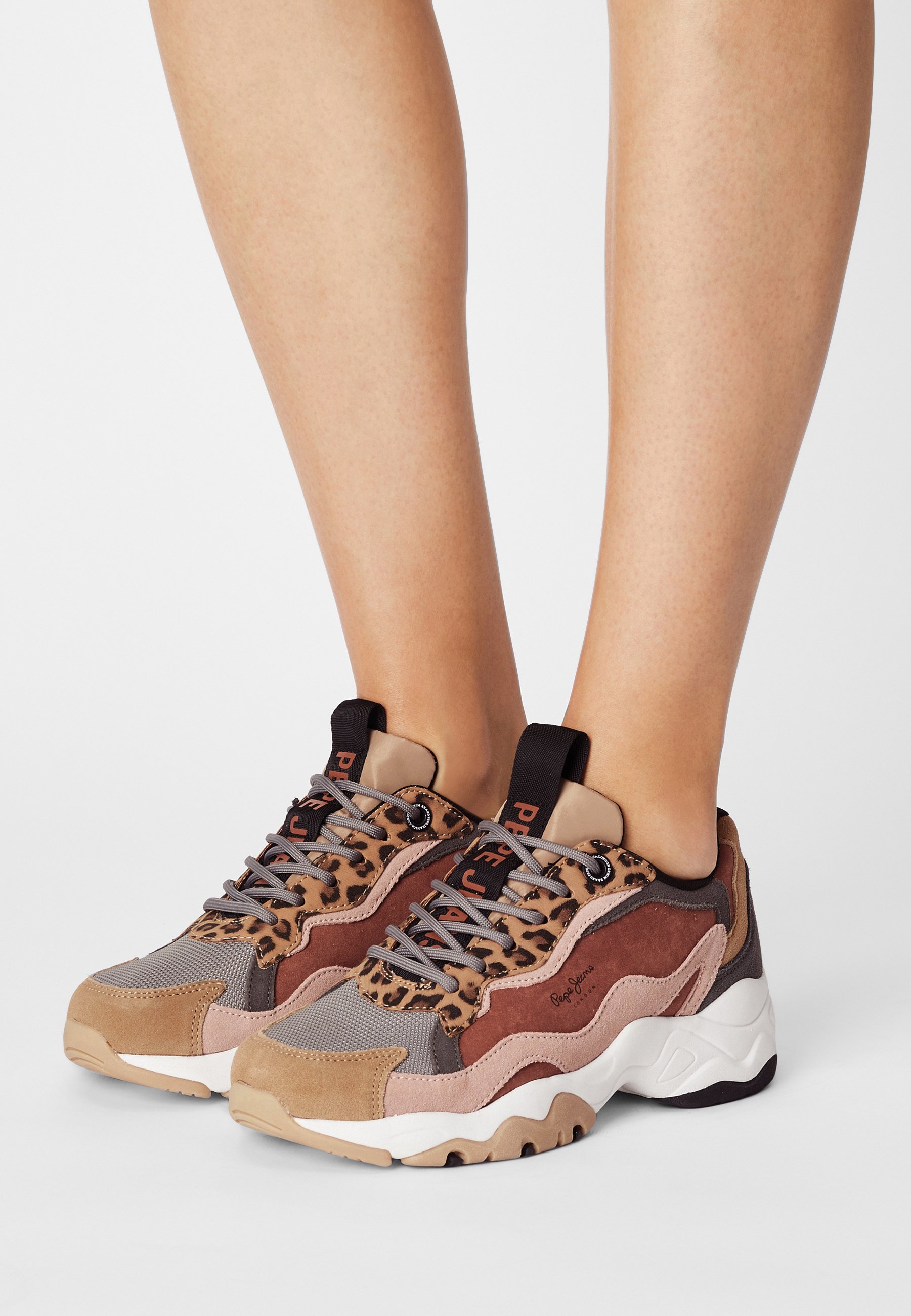 Pepe Jeans SLOANE WILD - Sneakers laag - light burgundy/roze - Zalando.nl