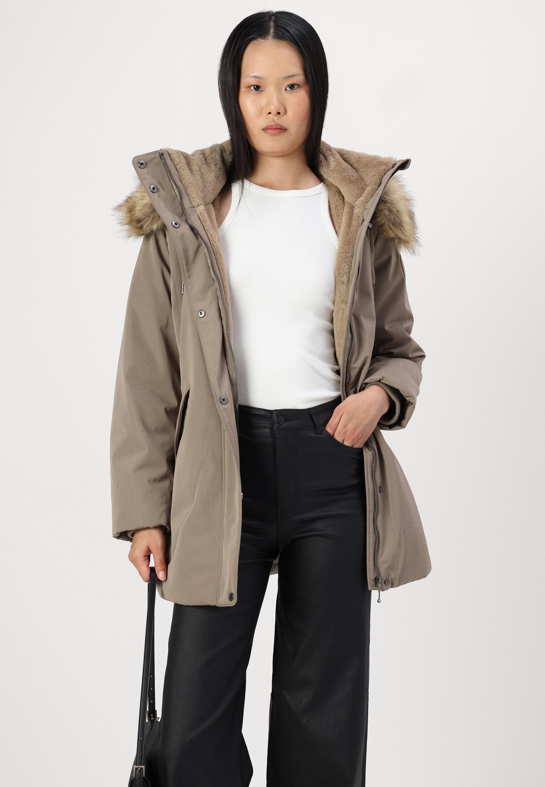 ONLY ONLNEWPRISKA - Wintermantel - walnut/bruin - Zalando.nl