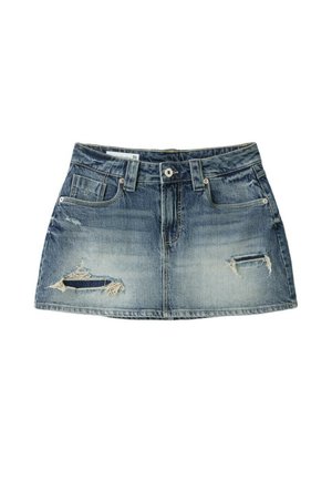 Stradivarius, D62 DENIM SKORT 01283422 - Jupe en jean - mottled dark blue
