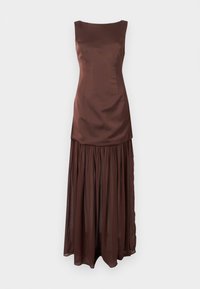 KARLA DROPPED WAIST MAXI DRESS - Alkalmi viselet - chocolate
