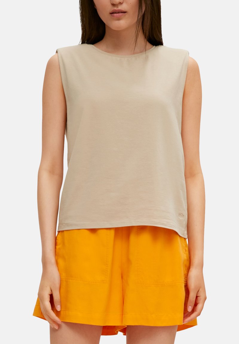 Damen T-Shirts | comma casual identity MIT GEPOLSTERTEN SCHULTERN Top beach sand/beige - WC42010 Damen T-Shirts | comma casual identity MIT GEPOLSTERTEN SCHULTERN Top beach sand/beige - WC42010