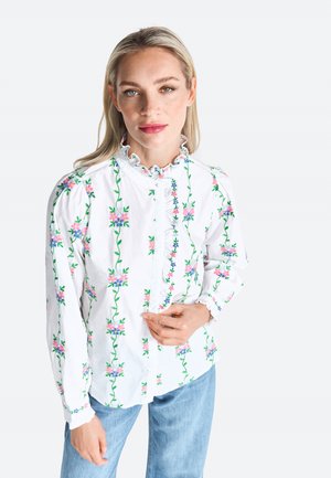 Button-down blouse - white