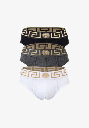 Versace, 3ER PACK - Braguitas - schwarz grau weiß