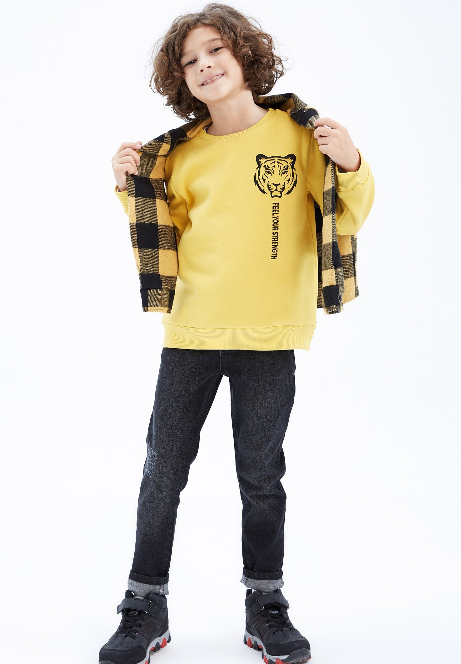 DeFacto REGULAR FIT - Sweatshirt - yellow/gul - Zalando.se