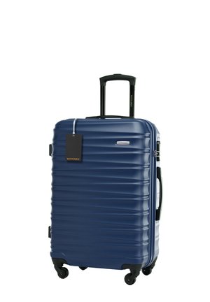 MEDIUM SUITCASE WITH LUGGAGE TAG - Trolley - dark blue