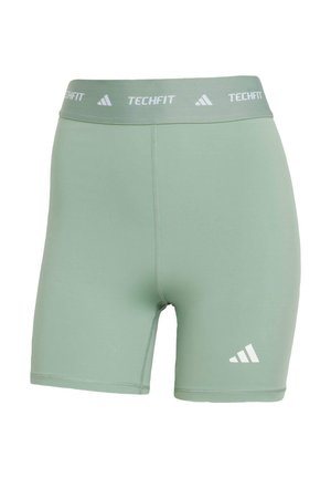 adidas Performance, TECHFIT SHORTS - Leggings - silver green