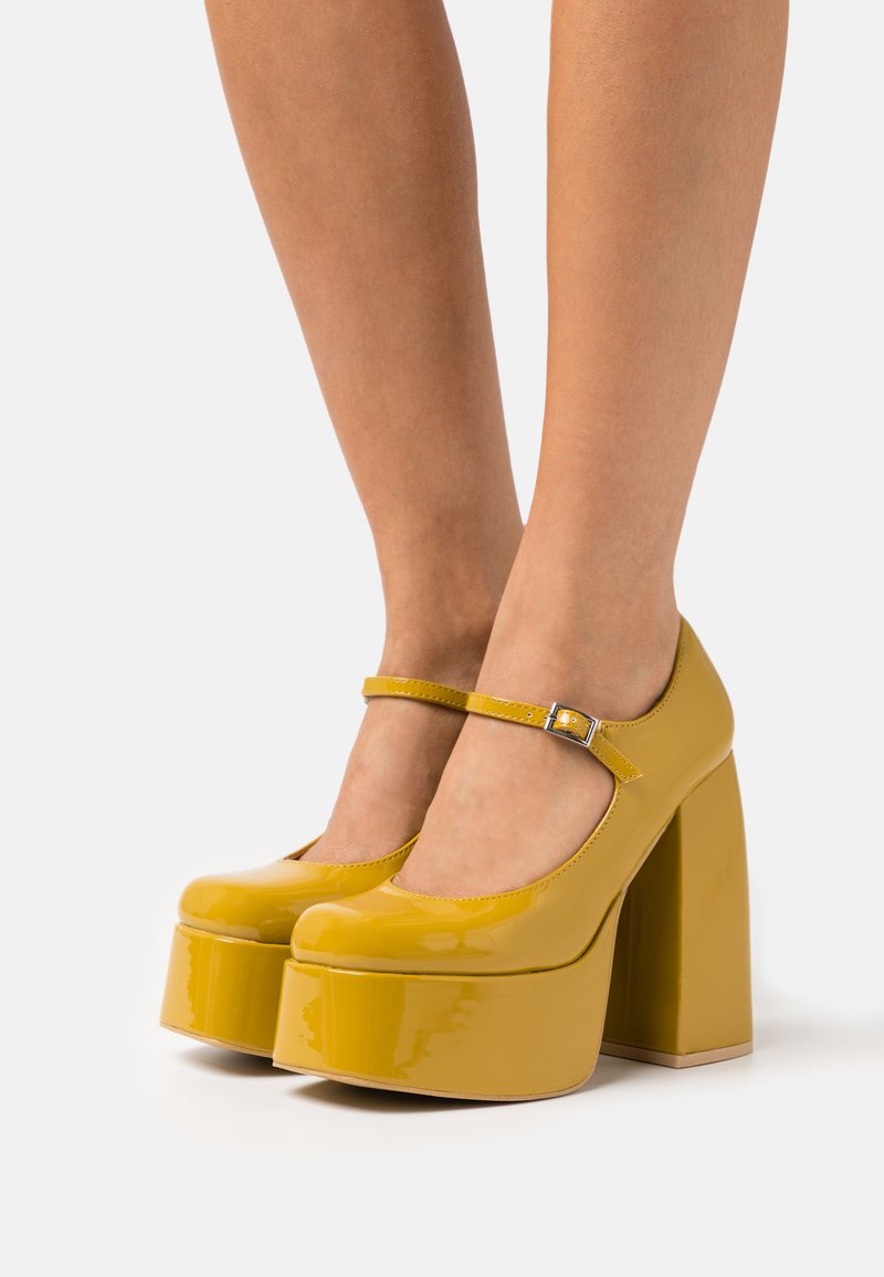 Koi Footwear PLATFORM Platform heels mustard/mustard yellow
