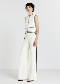 Calliope PALAZZO CON PROFILI - Pantaloni - bianco