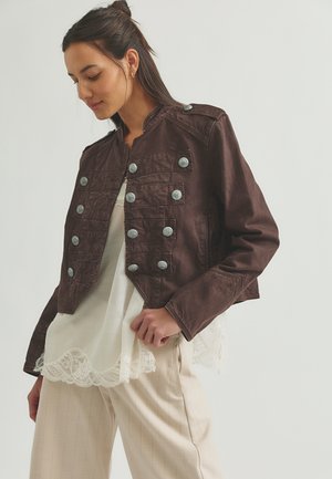 Free People, RYLAND BAND JACKET - Лятно яке - double espresso