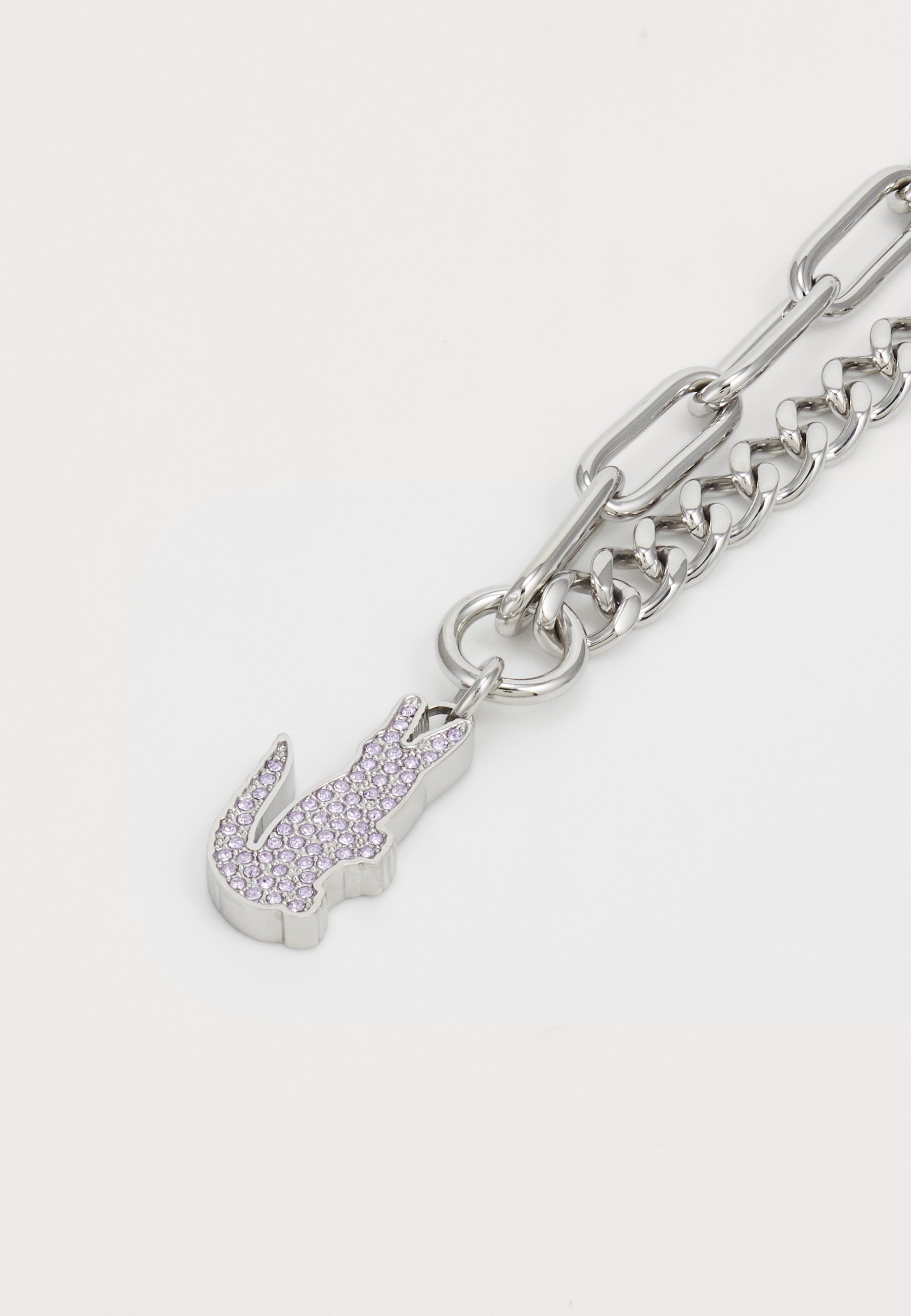 Lacoste CROCODILE UNISEX - Necklace - silver-coloured - Zalando