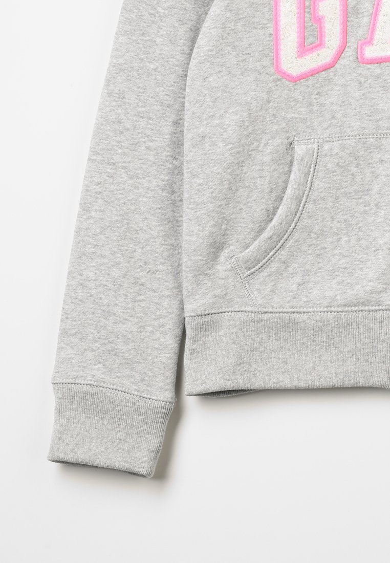 Sweat à Capuche Zippé Gap Garçon, Taille 8, Gris Moyen, Polaire, Avec Poches, Neuf Avec Défauts