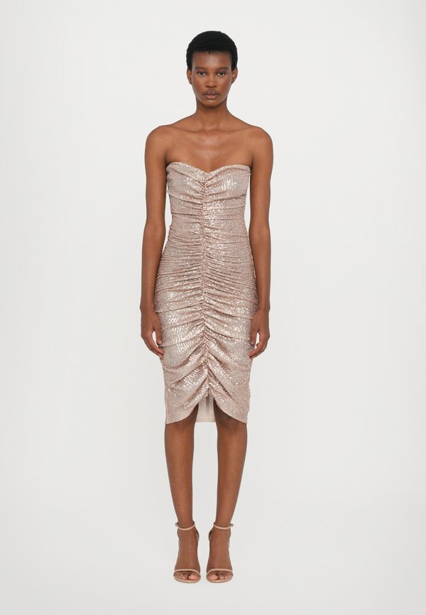 STRAPLESS SHIRRED FRONT DRESS TO KNEE - Cocktailkleid/festliches Kleid - baby