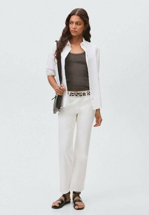 TEEN MED OG FRYNSEKANT - Flared Jeans - off-white