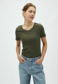 Niet geselecteerd, warm olive