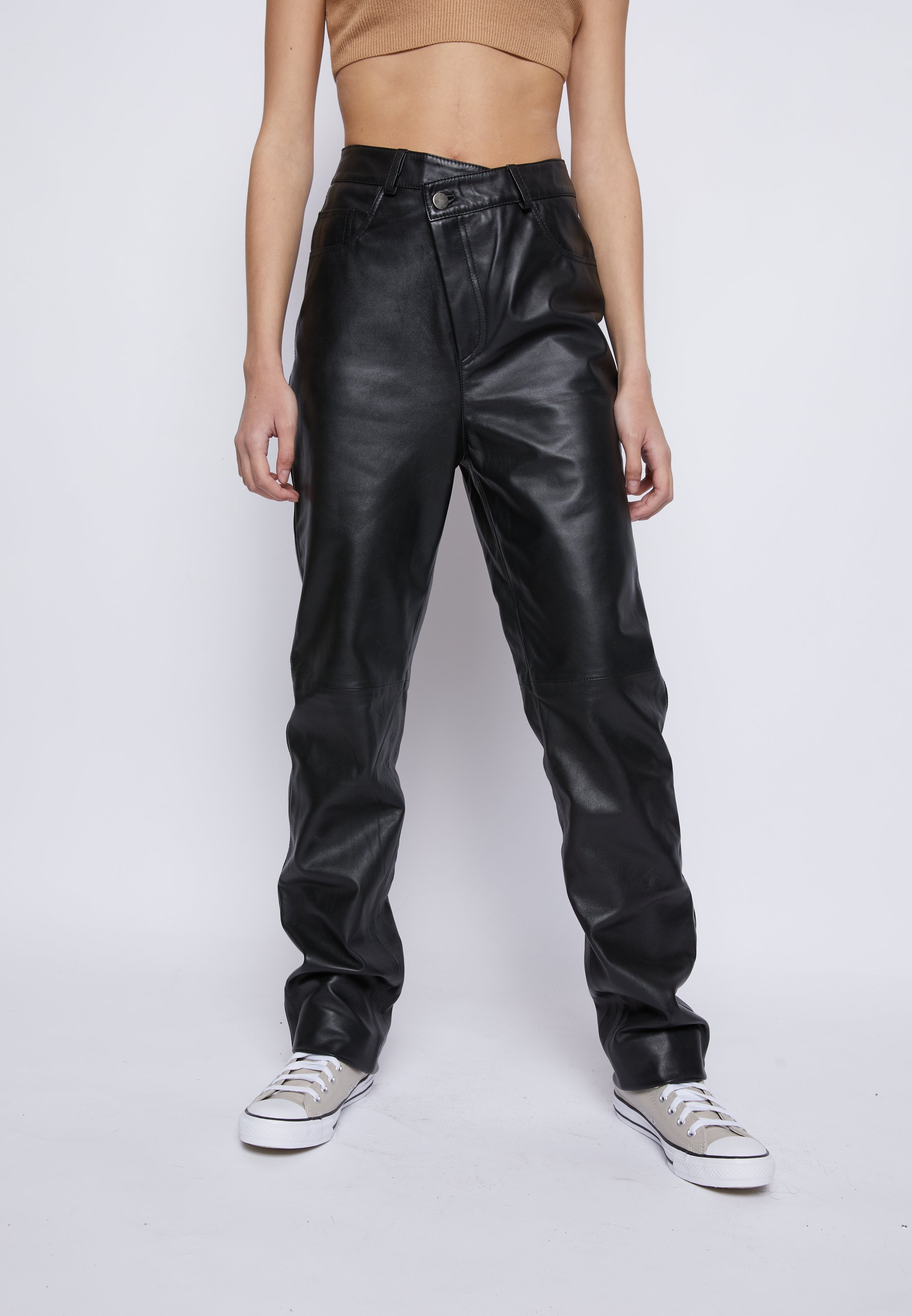 Deadwood DIXIE - Leather trousers 