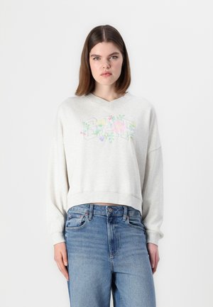 LOGO WEDGE CREW - Collegepaita - pale grey heather