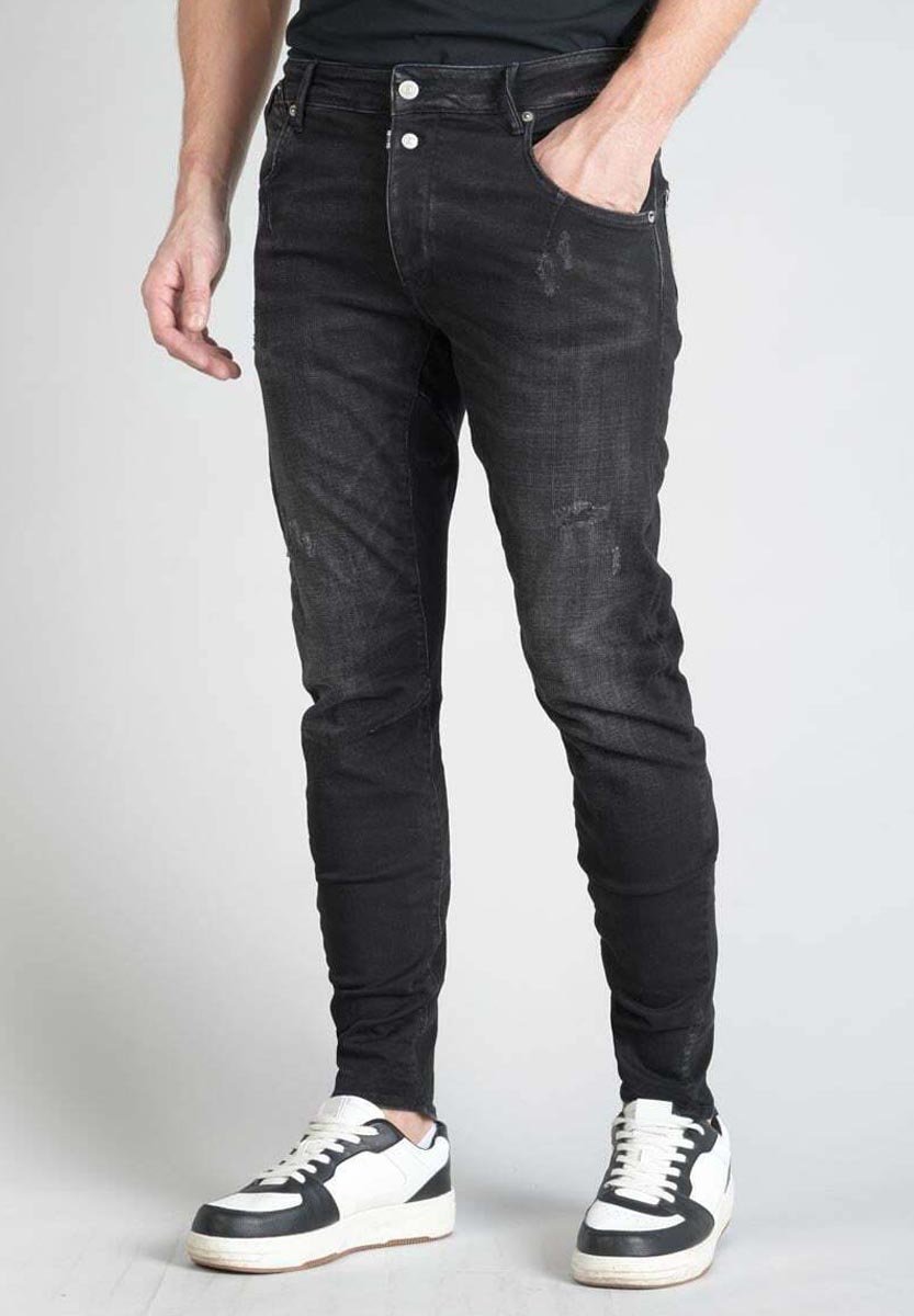Jean Le Temps Des Cerises - Noir Délavé - Taille 25US/35FR - Coupe Slim/moulant - Occasion Très Bon état