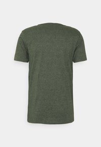 Lindbergh MOULINÉ O NECK TEE - Basic póló - dusty army mix