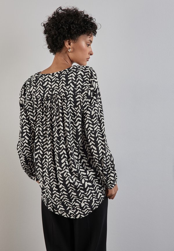 LANGE - Bluse - schwarz