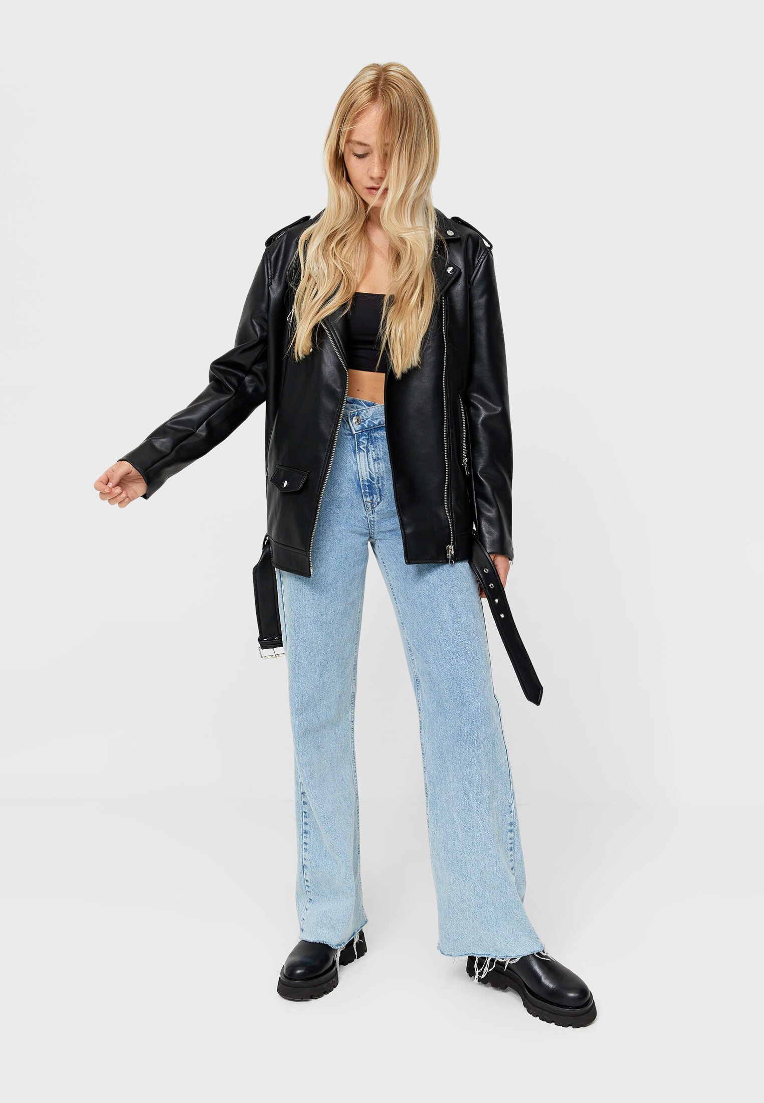 giacca in similpelle