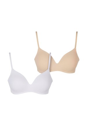 BASIC PADDED 2-PACK - T-paitaliivit - white nude