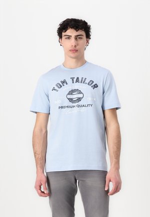 LOGO TEE - Nyomott mintás póló - light powder blue