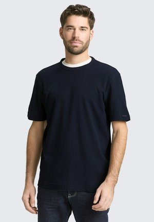 MIT WAFFELSTRUKTUR - T-Shirt basic - sky captain blue