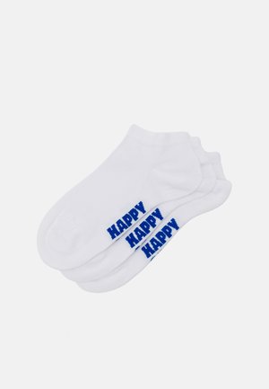 Happy Socks SOLID LOW UNISEX 3 PACK - Socken - white