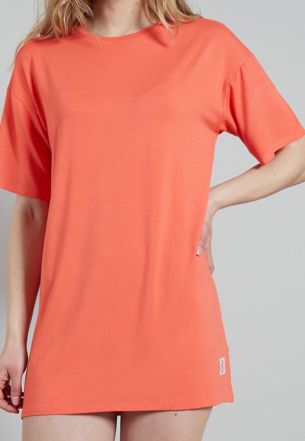 Nachthemd - rot mittel uni